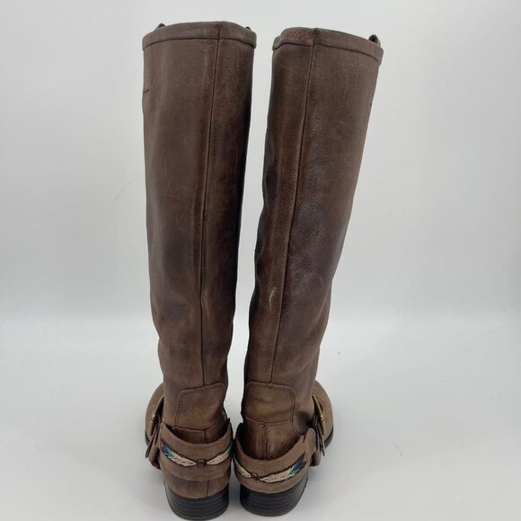 Lucky Brand Brown Leather Heeled Boots | Perfect for Any Occasion - Picture 2 of 10